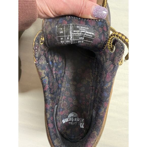 Y2K Dr Martens Chunky Oxford Shoes Brown Leather KEANIWomens Size US 9 UK 7 NEW - Picture 10 of 10